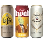 SUR TOUTES LES CANETTES 50CL - LEFFE, HOEGAARDEN, KWAK, STELLA ARTOIS OU TRIPEL KARMELIET - Carrefour à Besançon SUR TOUTES LES CANETTES 50CL - LEFFE, HOEGAARDEN, KWAK, STELLA ARTOIS OU TRIPEL KARMELIET en promo chez Carrefour Besançon