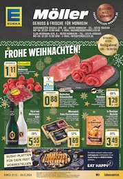 EDEKA Prospekt für Monheim: "Aktuelle Angebote", 16 Seiten, 21.12.2024 - 24.12.2024