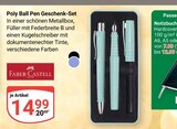 Poly Ball Pen Geschenk-Set Angebote von Faber Castell bei GLOBUS Oberhausen für 14,99 €