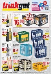 Getränkemarkt Prospekt von Trinkgut Hessisch Oldendorf Trinkgut Prospekt: "Aktuelle Angebote", 6 Seiten, 07.07.2025 - 12.07.2025