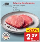 Aktuelles Schweine-Minutensteaks Angebot bei Netto Marken-Discount in Bremerhaven ab 2,39 €