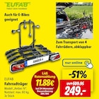 Fahrradträger Amber IV im Angebot bei Lidl in Albstadt Fahrradträger Amber IV Angebote von EUFAB bei Lidl Albstadt für 249,00 €