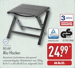 Alu-Hocker von BELAVI im aktuellen ALDI Nord Prospekt für 24,99 €