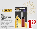 Mini Stabfeuerzeug "J38" Angebote von BIC bei EDEKA Ravensburg für 1,29 €