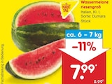 Netto Marken-Discount Zwiesel - Wassermelone riesengroß Angebot im Prospekt Wassermelone riesengroß bei Netto Marken-Discount im Zwiesel Prospekt für 7,99 €