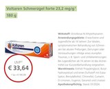 Voltaren Schmerzgel forte 23,2 mg/g Angebote bei LINDA Erfurt für 33,64 €