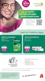 Aktueller mea - meine apotheke Apotheken Prospekt in Thierhaupten und Umgebung, "Unsere August-Angebote" mit 4 Seiten, 01.08.2025 - 31.08.2025