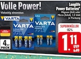 Longlife Power Batterien Angebote von Varta bei EDEKA Landshut für 1,11 €