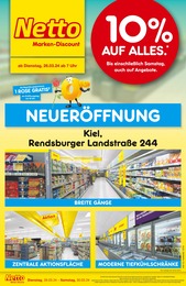 Netto Marken-Discount Prospekt für Kiel: "Neueröffnung - 10% auf alles.", 8 Seiten, 26.03.2024 - 30.03.2024