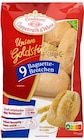 Aktuelles Unsere Goldstücke 9 Weizenbrötchen oder 9 Baguette-Brötchen Angebot bei REWE in Kiel ab 1,49 €