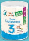 20% versés sur ma € carte U sur la gamme alimentation infantile U tout petits bio - U TOUT PETITS BIO dans le catalogue U Express