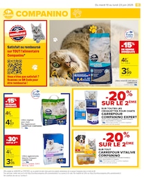 Offre Litière végétale chat dans le catalogue Carrefour du moment à la page 47
