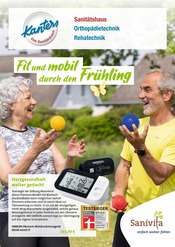 Aktueller Sanitätshaus Kanters GmbH & Co. KG Prospekt mit Blutdruckmessgerät, "Fit und mobil durch den Frühling", Seite 1