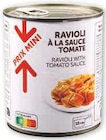 Ravioli à la sauce tomate prix mini en promo chez U Express Avignon à 1,89 €