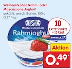 Aktuelle Joghurt Angebote bei Netto Marken-Discount in Rostock Aktuelles Rahm- oder Mascarpone Joghurt Angebot bei Netto Marken-Discount in Rostock ab 0,49 €