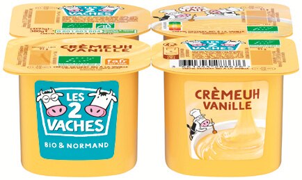 LES 2 VACHES Crèmeuh Bio