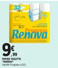 Papier toilette progress - RENOVA dans le catalogue E.Leclerc