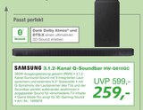 3.1.2-Kanal Q-Soundbar HW-Q610GC Angebote von SAMSUNG bei EP: Mannheim für 259,00 €