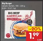 Big Burger Angebote von BIG BEEF bei Netto Marken-Discount Nettetal für 1,99 €