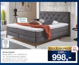 Boxspringbett Angebot im Möbel Inhofer Prospekt Boxspringbett im Möbel Inhofer Prospekt zum Preis von 998,00 €