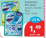 WC-Stein von Domestos im aktuellen budni Prospekt