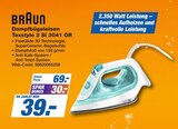 Dampfbügeleisen Textyle 3 SI 3041 GR Angebote von Braun bei expert Regensburg für 39,00 €