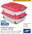 Aufbewahrungsboxen mit Rollen, 2er-Set Angebote von rotho bei ALDI Nord Cuxhaven für 19,99 €