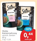 Katzennahrung Selection im Angebot bei budni in Lüneburg Katzennahrung Selection Angebote von Sheba bei budni Lüneburg für 0,44 €