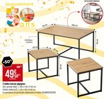 Bricorama Pantin - Promo 3 tables basses gigognes Promo 3 tables basses gigognes à 49,50 € dans le catalogue Bricorama à Pantin