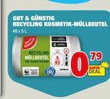 RECYCLING KOSMETIK-MÜLLBEUTEL Angebote von GUT & GÜNSTIG bei Marktkauf Reutlingen für 0,79 €