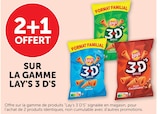 Super U Fresnay-sur-Sarthe - Promo 2+1 offert sur la gamme Lay's 3D's Promo 2+1 offert sur la gamme Lay's 3D's à dans le catalogue Super U à Fresnay-sur-Sarthe