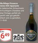 Prosecco Treviso DOC Spumante Angebote von Villa Rillago bei GLOBUS Gera für 6,49 €