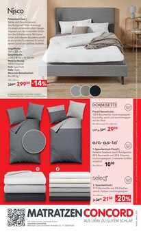 Bettwäsche im Matratzen Concord Prospekt "AUS LIEBE ZU GUTEM SCHLAF" mit 8 Seiten (Aachen)