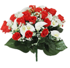 Promo Bouquet boutons de roses, gypsophiles et arums à 19,99 € dans le catalogue Maxi Bazar à Herblay
