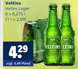 Helles Lager im Angebot bei Getränkewelt in Krefeld Helles Lager Angebote von Veltins bei Getränkewelt Krefeld für 4,29 €