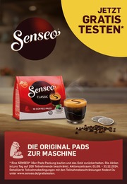 Senseo Prospekt für Deensen: "Die Original Pads zur Maschine", 3 Seiten, 01.09.2024 - 31.12.2024