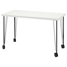 Schreibtisch weiß/schwarz Angebote von LAGKAPTEN / KRILLE bei IKEA Singen für 71,99 €