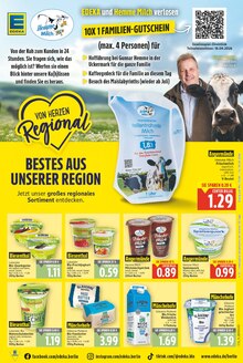 Milch im aktuellen E center Prospekt (Berlin) Milch im E center Prospekt "Aktuelle Angebote" mit 27 Seiten (Berlin)