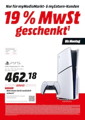 Spielekonsole im MediaMarkt Saturn Prospekt in Aalen Aktueller MediaMarkt Saturn Prospekt mit Spielekonsole, "19 % MwSt geschenkt", Seite 4