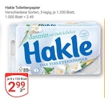 Toilettenpapier im Angebot bei GLOBUS in Salzgitter Toilettenpapier Angebote von Hakle bei GLOBUS Salzgitter für 2,99 €