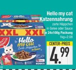 Katzennahrung im EDEKA Prospekt Katzennahrung von Hello my cat im aktuellen EDEKA Prospekt für 4,99 €