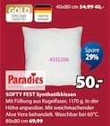 SOFTY FEST Synthetikkissen bei JYSK im Aue Prospekt für 40,00 €
