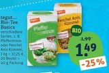 Bio-Tee Basics Angebote von tegut... bei tegut Erfurt für 1,49 €