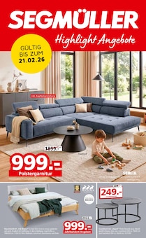 Wohnzimmertisch im Segmüller Prospekt "Segmüller Highlight Angebote" mit 28 Seiten (Mannheim)