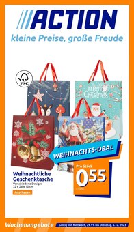 Action Prospekt der Woche "kleine Preise, grosse Freude!" Seite 1, 29.11.2023 bis 05.12.2023 für Neu-Ulm Aktueller Action Prospekt "kleine Preise, grosse Freude!" Seite 1 von 21 Seiten für Neu-Ulm