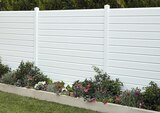 Lame de clôture persienne PVC blanc - L. 1,80 m x l. 14 cm x Ép. 30 mm à Brico Dépôt dans Saint-Victor