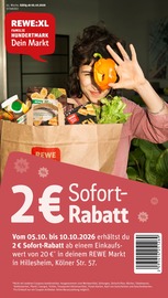 REWE Discounter Prospekt der aktuellen Woche mit 32 Seiten, gültig von 05.10.2026 bis 10.10.2026, in Hillesheim und Umgebung Aktueller REWE Discounter Prospekt in Hillesheim und Umgebung, "Dein Markt" mit 32 Seiten, 05.10.2026 - 10.10.2026