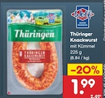 Netto Marken-Discount Großheubach - Thüringer Knackwurst Angebot im Prospekt Thüringer Knackwurst bei Netto Marken-Discount im Großheubach Prospekt für 1,99 €