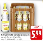 E center - Schwarzwald-Sprudel Limonade Angebot im Prospekt Schwarzwald-Sprudel Limonade bei E center im Prospekt "" für 5,99 €