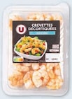 Crevettes Décortiquées Nature ou Sauce Persillade ou Sauce Pimentée - U en promo chez U Express Saint-Étienne à 2,34 €